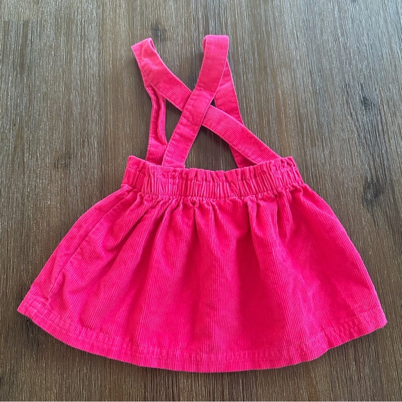 4/20$ Carter's Pink Corduroy Baby Skirt with Straps size 9 months - Picture 3 of 3
